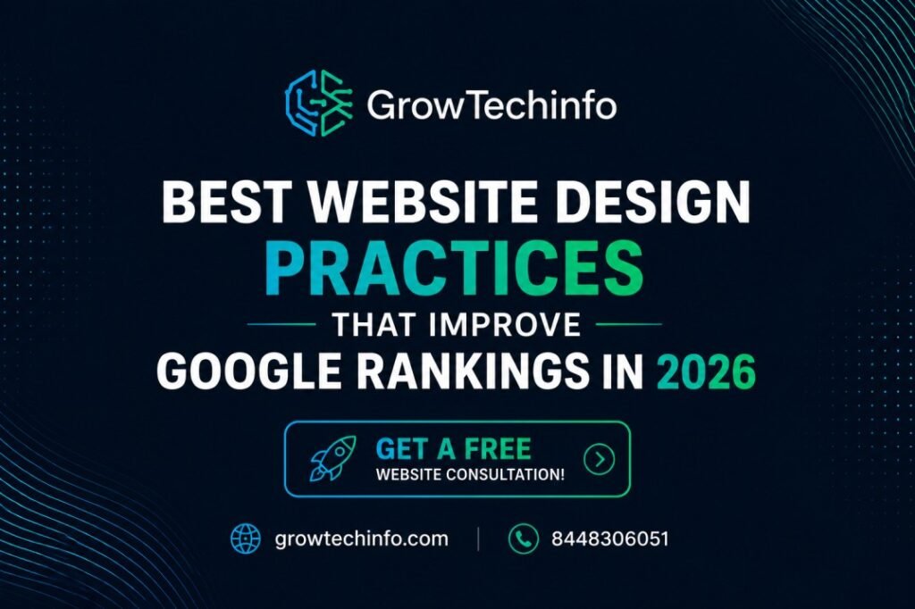 Best Website Design Practices by grow tech info